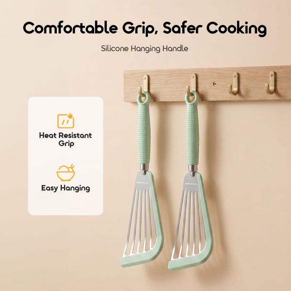 OilFlow Easy-Flip Low-Oil Butterfly Spatula