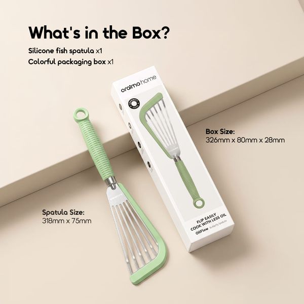 OilFlow Easy-Flip Low-Oil Butterfly Spatula