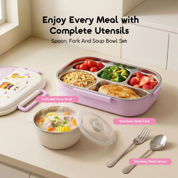 Tasty Box Deep Compartments Large Capacity Kids Lunch Box