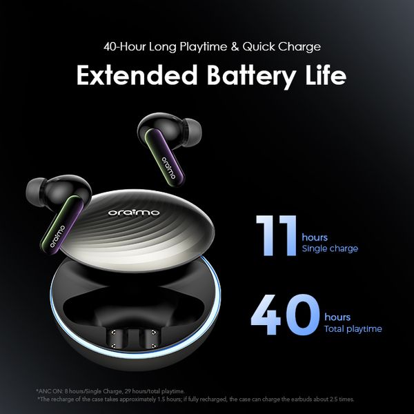 SpaceBuds الهجين ANC  سماعات أذن لاسلكية حقيقية موجه صوتي مخصص