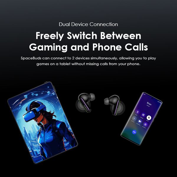 SpaceBuds الهجين ANC  سماعات أذن لاسلكية حقيقية موجه صوتي مخصص