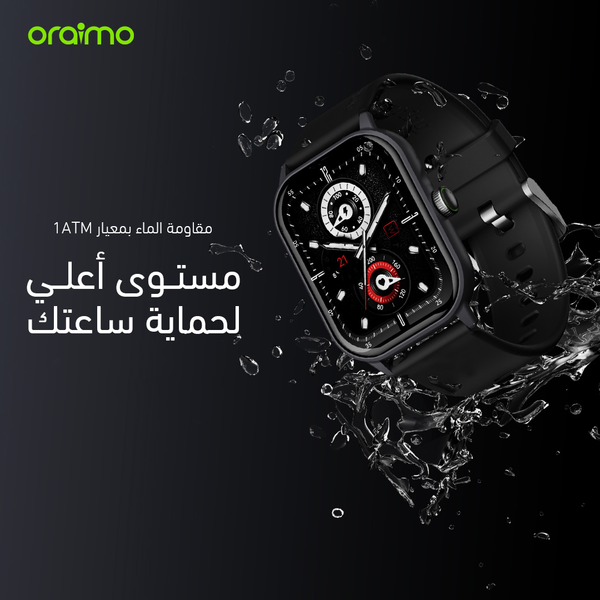 Watch 5 ساعة ذكية بشاشة 2.01 إنش HD panda glass ومقاومة للماء بمعيار 1ATM