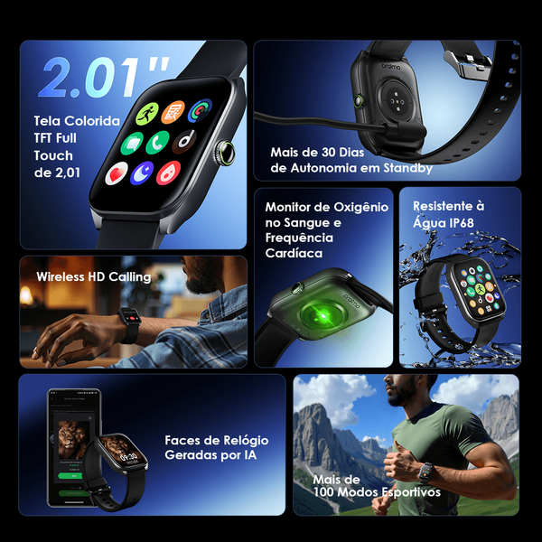 Watch 5N ساعة ذكية 2.01 بوصة TFT IP68