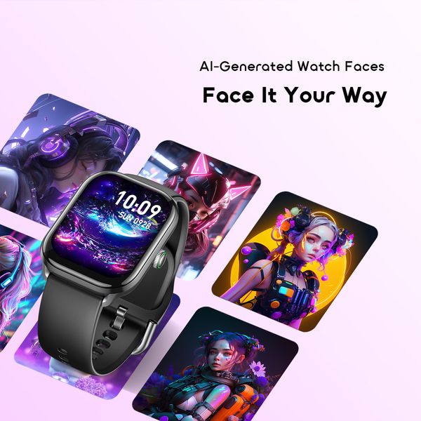 Watch 6 Lite 2.01'' Smart Watch With Cool UI Interface
