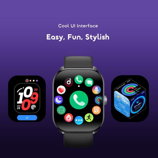Watch 6 Lite 2.01'' Smart Watch With Cool UI Interface