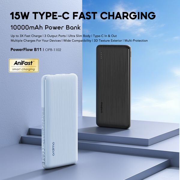 PowerFlow B11 10000mAh 15W Power Bank