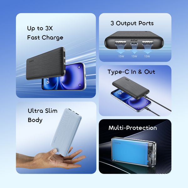 PowerFlow B11 10000mAh 15W Power Bank