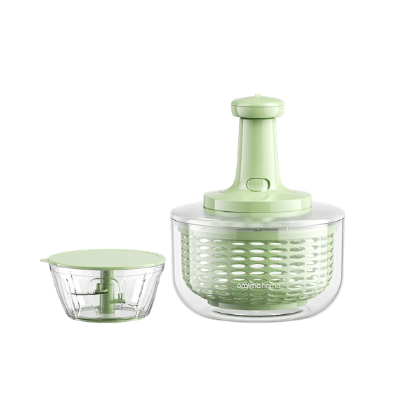 GrateSpin 2 in 1 Stainless Press Chopper & Spinner Set