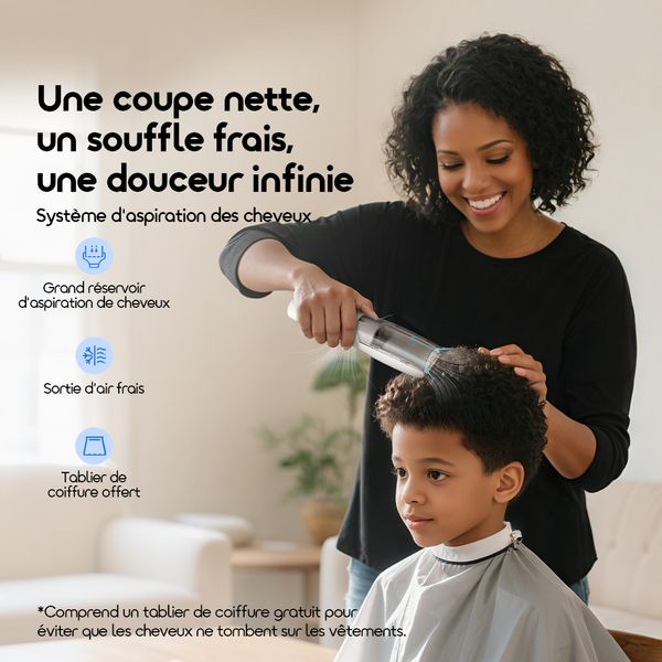 BabyClipper Large Hair Vacuum Chamber Baby Hair Clipper