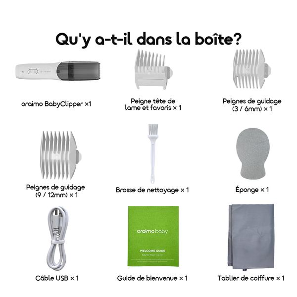 BabyClipper Large Hair Vacuum Chamber Baby Hair Clipper