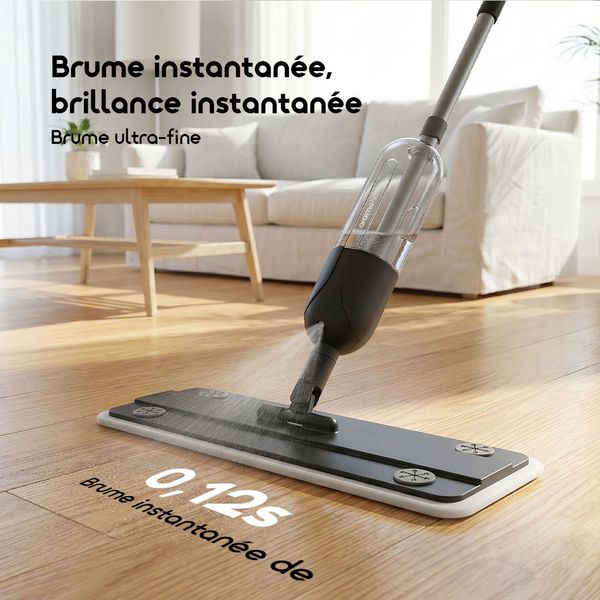 MistGlide Balai à franges Instant Mist 360°