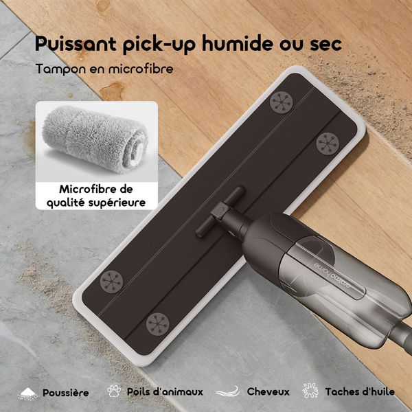 MistGlide Balai à franges Instant Mist 360°