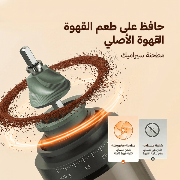 بِنْ طَحْن مطحنة قهوة دقيقة محمولة