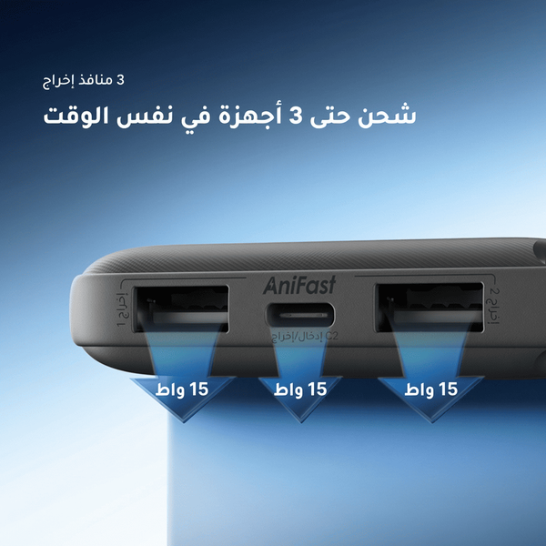 بطارية محمولة سعة 10000 مللي أمبير ساعة Efficient Slim PowerFlow L1