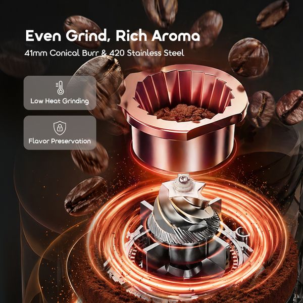 BeanGrind Pro Precision Smart Control Conical Burr Grinder