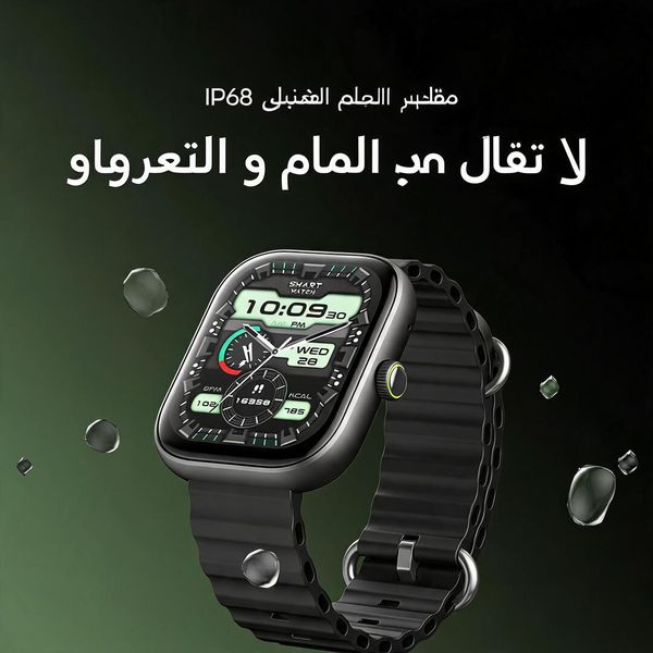 oraimo Watch 6 ساعة ذكية بشاشة TFT مقاس 2.04 بوصة ومقاومة للماء والغبار بمعيار IP68