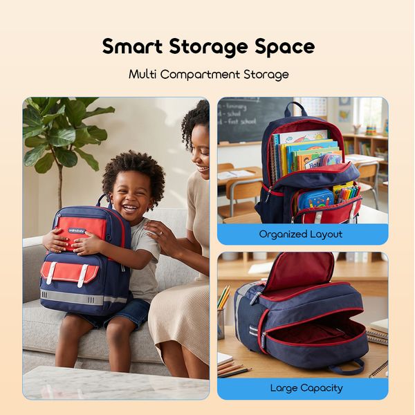 BuddyBag Pressure-Relief Ergonomic Kids School Backpack