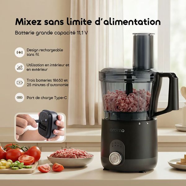 VoltBlend 3-in-1 11.1V High Power Multifunctional Blender