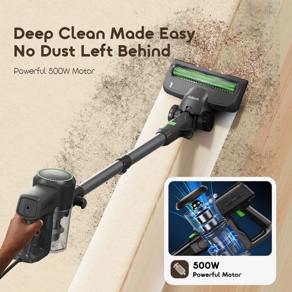 CordForce Plus Corded Stick Vacuum 500W Motor