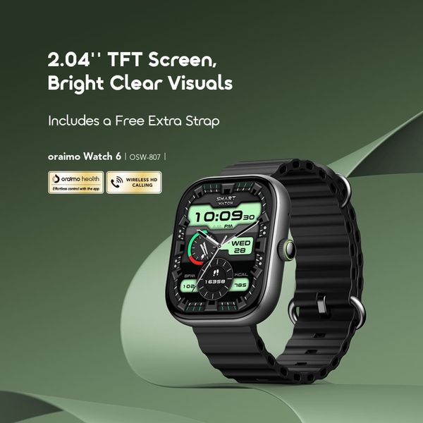 Watch 6 2.04" TFT IP68 Smart Watch