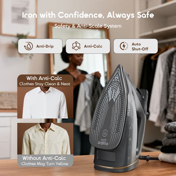 SteamCore 2500W LED Display Electric Iron