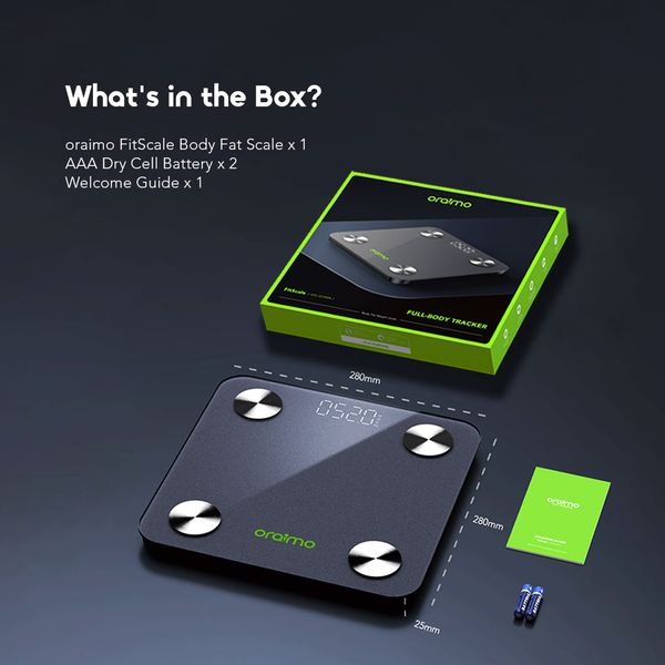 FitScale Smart LED Body Fat Scale