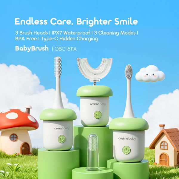 BabyBrush 3 Cleaning Modes Baby Electric Toothbrush