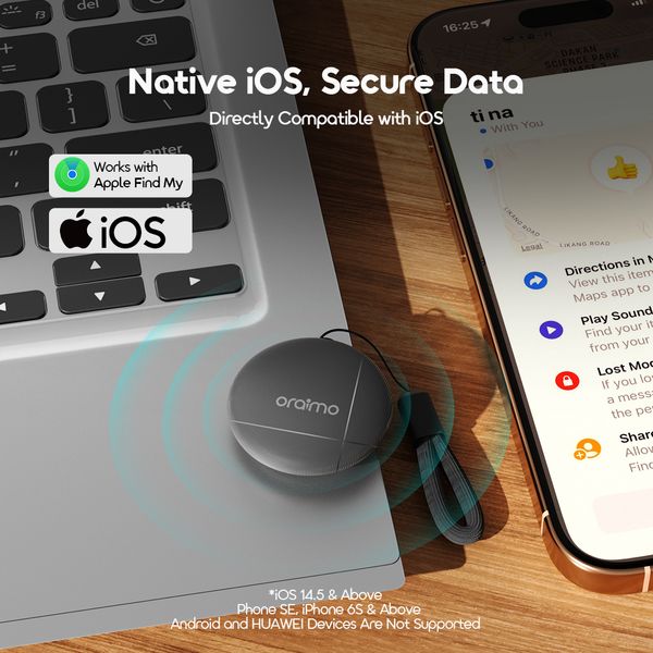 OTag IP65 Waterproof iOS Item Locator