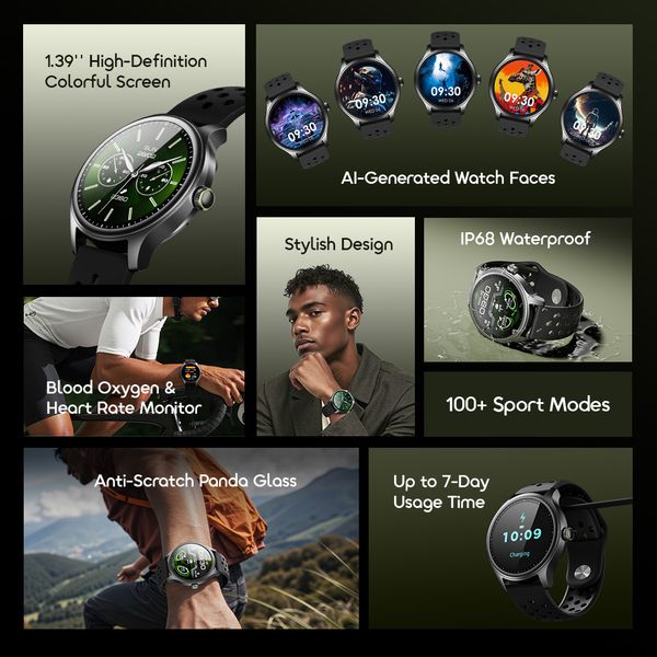 Watch 6R 1.39'' Anti-Scratch IP68 Smart Watch