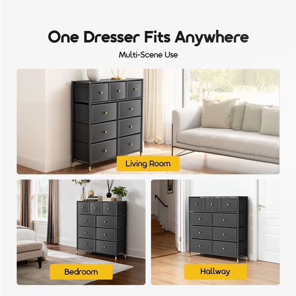 NoirDresser 20 KG Load Detachable Storage Dresser