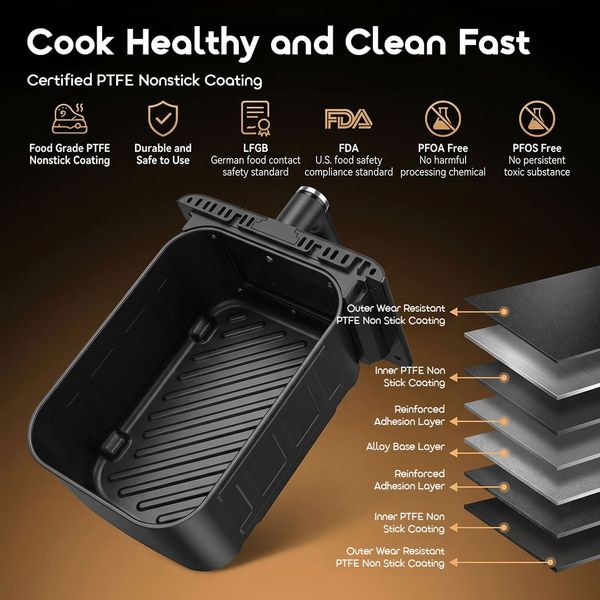 Intellifry 9L 230°C Dual Side Flip Free Air Fryer
