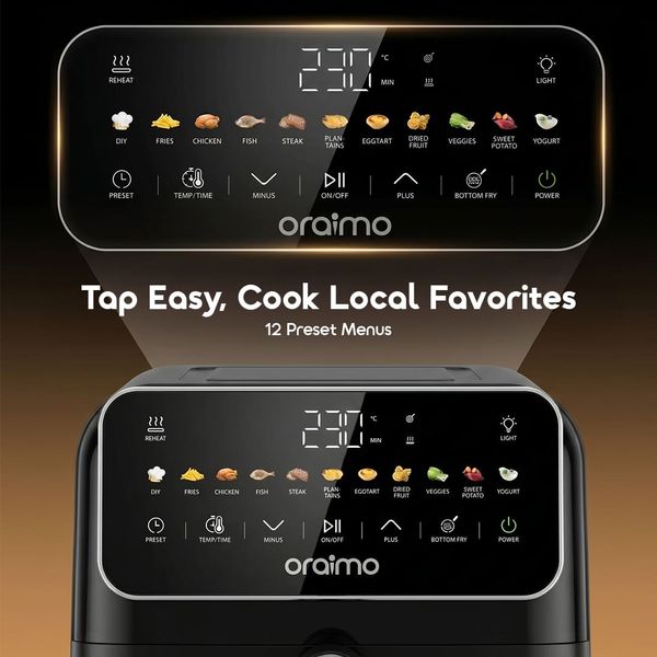 Intellifry 9L 230°C Dual Side Flip Free Air Fryer