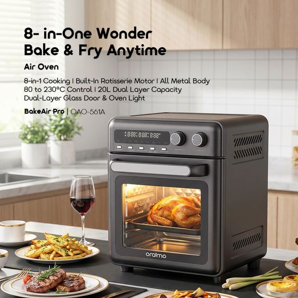 BakeAir Pro Versatile 20L Large-Capacity Air Oven