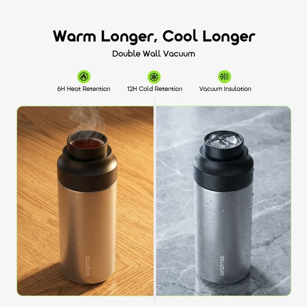 QuickSnap 550 Portable Leakproof 550mL Insulated Water Bottle