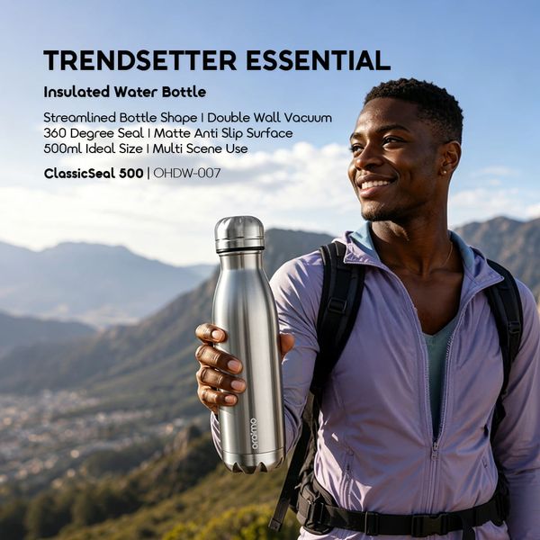 ClassicSeal 500 500ml Compact Leakproof Insulated Water Bottle