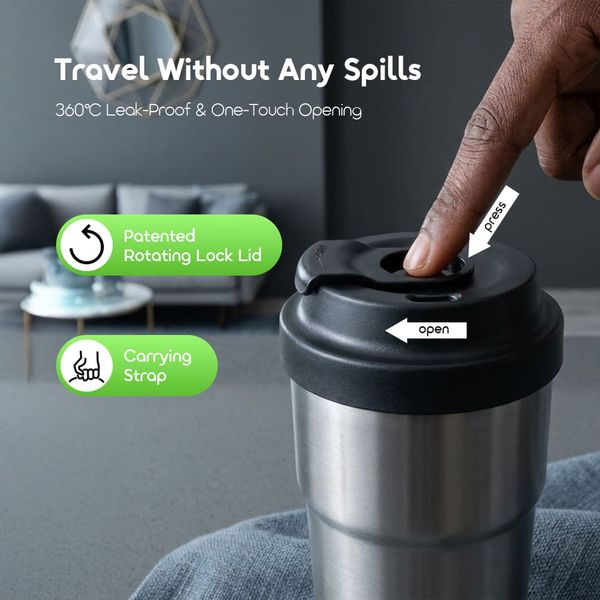 QuickSip 620 620ml Temperature-locking Leakproof Insulated Water Bottle