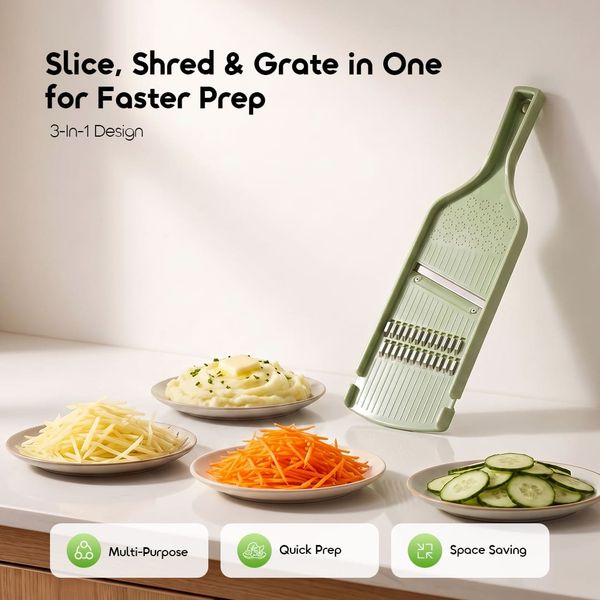 ChopHub 3 In 1 Versatile Easy‑Clean Handheld Mandoline Slicer