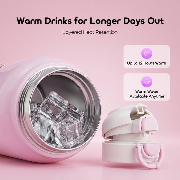Dual Therm 750ML Large Capacity Leak-Resistant Insulated Water Bottle for Babies and Toddlers