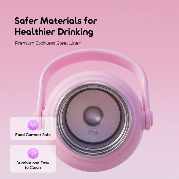 Dual Therm 750ML Large Capacity Leak-Resistant Insulated Water Bottle for Babies and Toddlers
