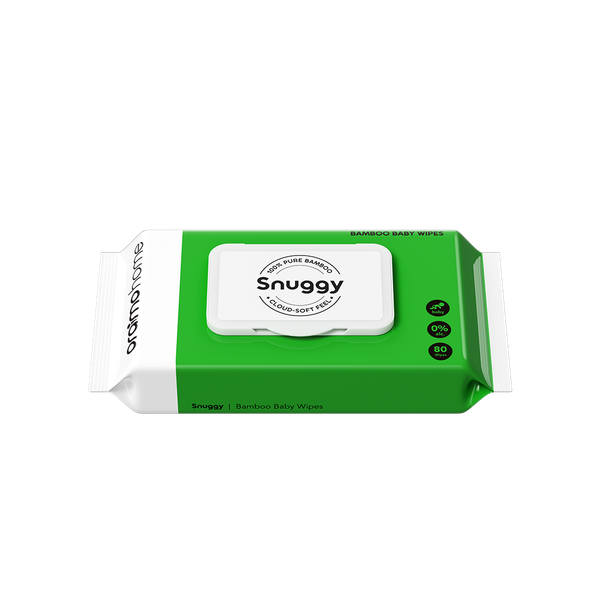 Snuggy 100% Pure Bamboo Cloud Soft Feel Bamboo Baby Wipes
