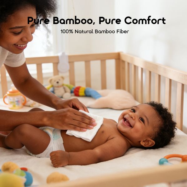 Snuggy 100% Pure Bamboo Cloud Soft Feel Bamboo Baby Wipes