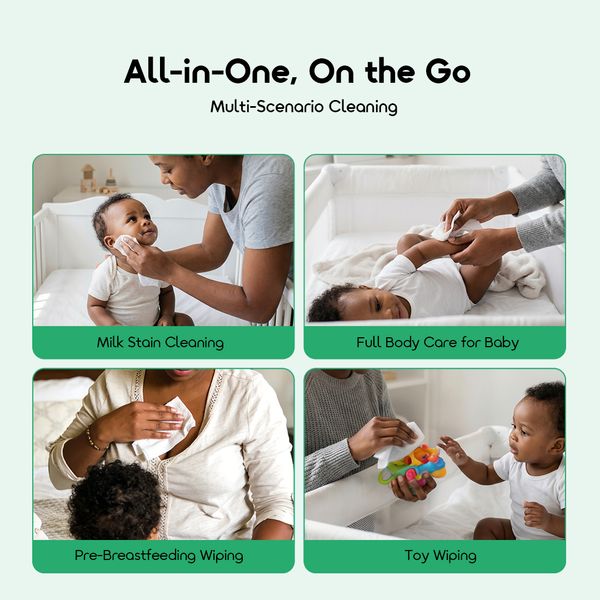 Snuggy 100% Pure Bamboo Cloud Soft Feel Bamboo Baby Wipes