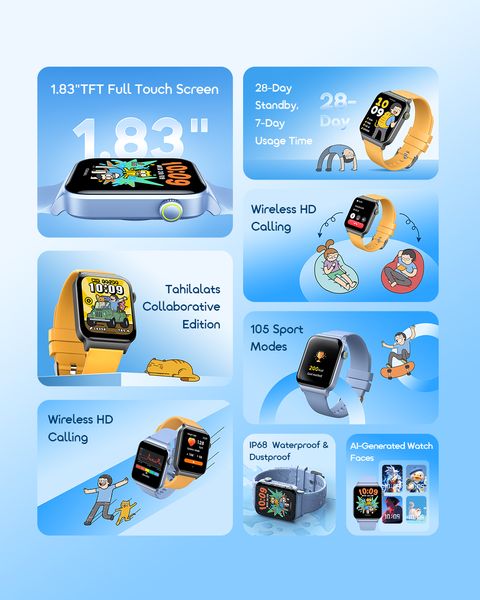 Watch 6 Max 1.83" Screen HD Calling Smart Watch 6 Max