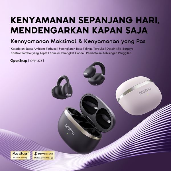 OpenSnap Headphone Nirkabel Sejati dengan Desain Clip-On dan Open-Ear