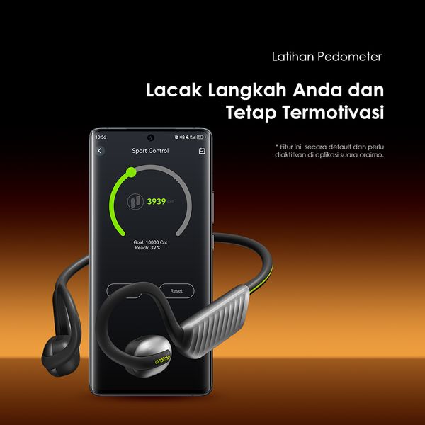 OpenCirclet 2 Headphone Tanpa Penutup Telinga dengan Pelacakan Langkah IPX5