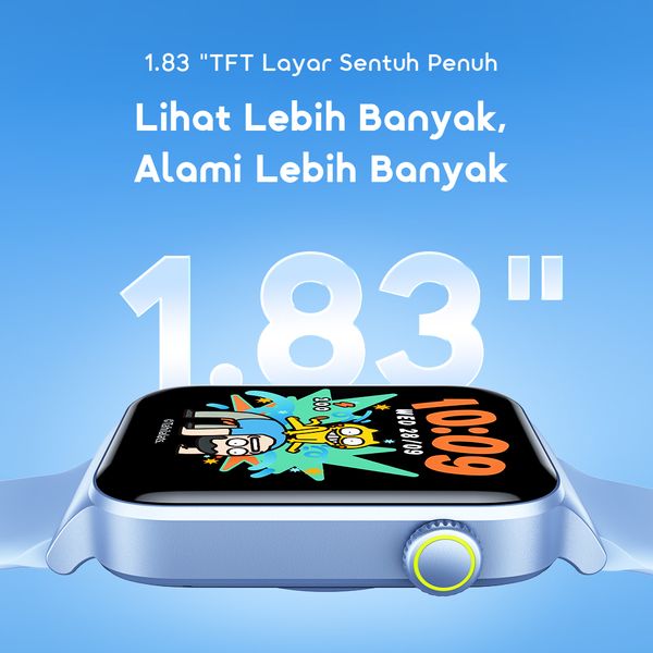 Watch 6 Max Jam Tangan Pintar 6 Max dengan Layar HD 1,83 inci dan Fitur Panggilan