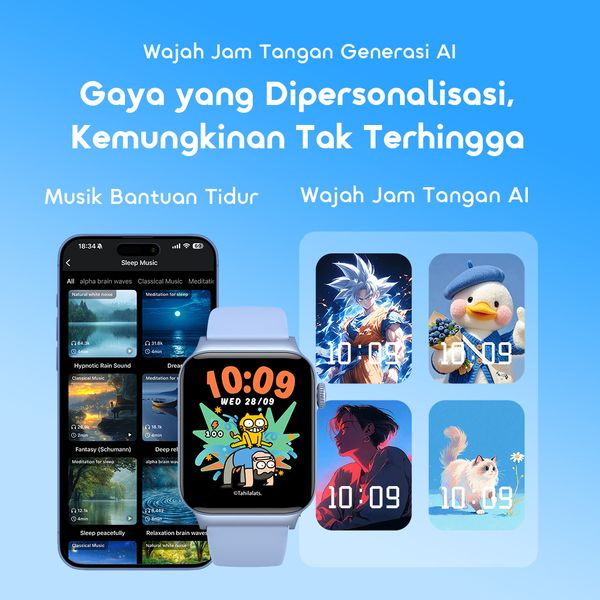 Watch 6 Max Jam Tangan Pintar 6 Max dengan Layar HD 1,83 inci dan Fitur Panggilan