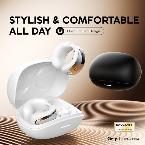 Grip Lightweight Comfort Open-Ear Earbuds