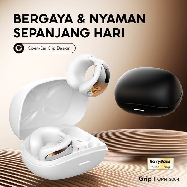 Grip Earbud Ringan dan Nyaman dengan Desain Terbuka