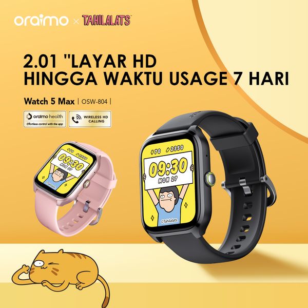 Watch 5 Lite 2.01" HD IP68 Jam Tangan Pintar TAHILALATS